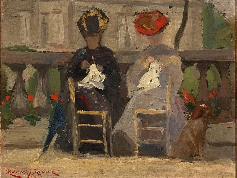 1869-Loránd Zubriczky - Donne che cuciono